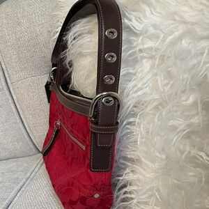 Vintage Red Coach Bag
